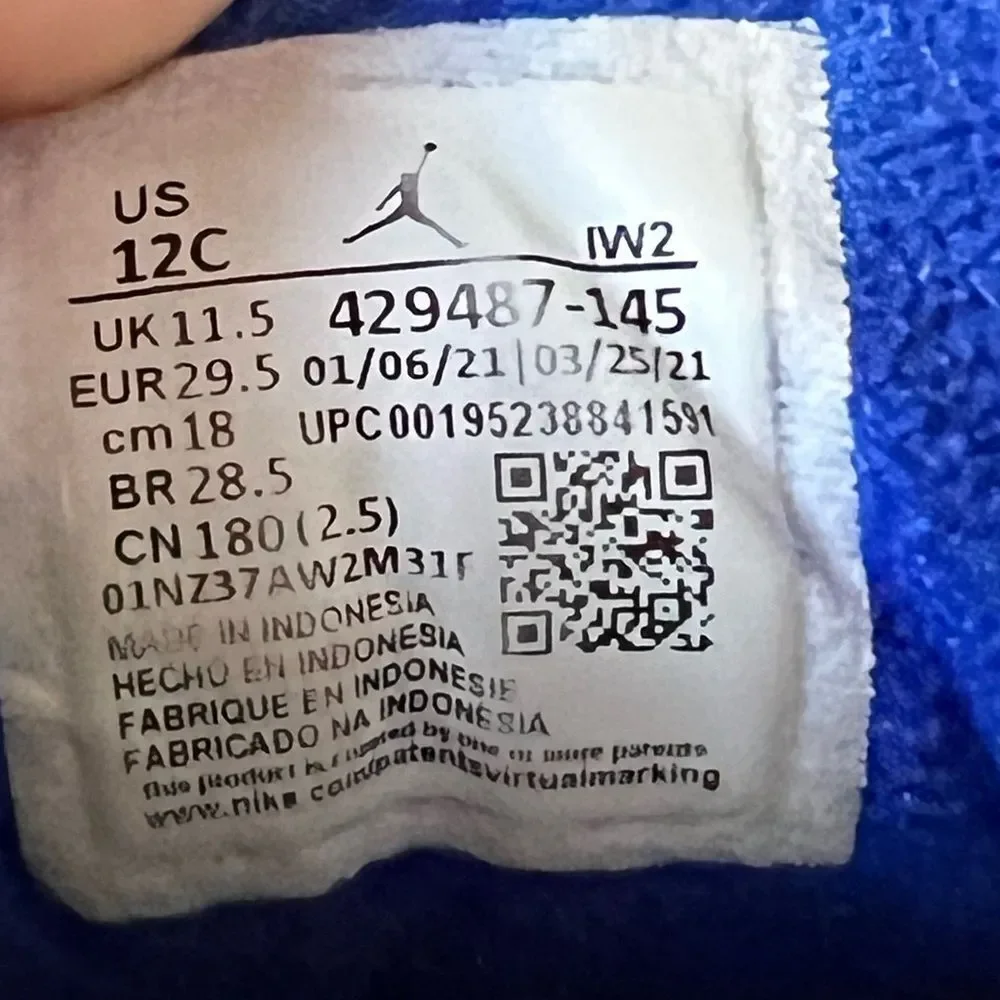 Nike Air Jordan 3‎ Retro Racer Blue 429487- 145 2021 sneakers size 11.5.